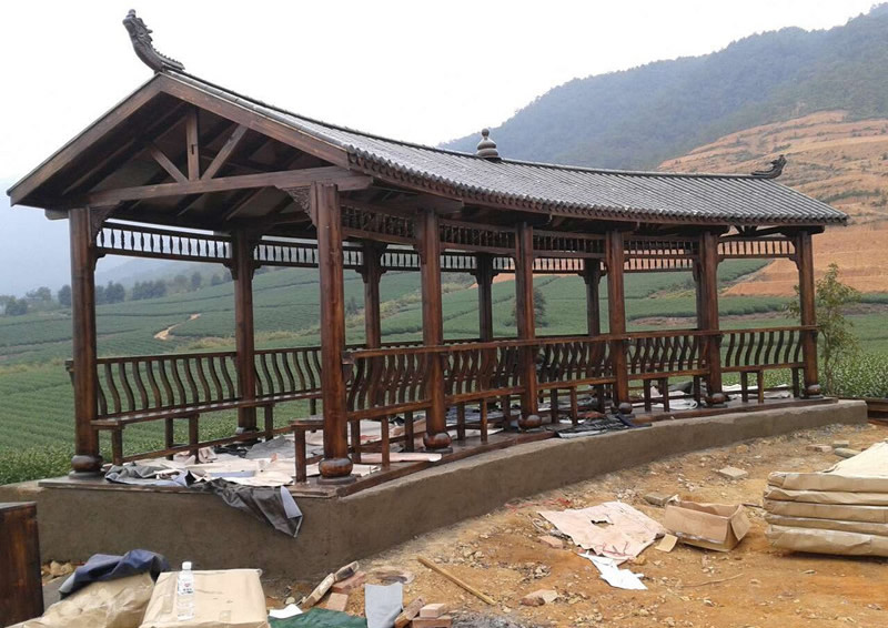 防腐木景觀長(zhǎng)廊