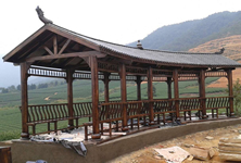 防腐木長廊多少錢一個平方米，防腐木長廊每平米的造價